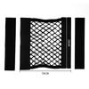 Car Back Rear Trunk Storage Net with Magic Strip Sticker Seat Elastic String Net Mesh Storage Bag Auto Organizer Seat Back Bags