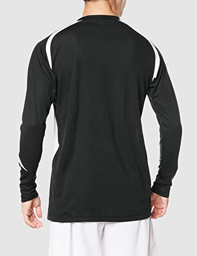 Volleyball Game Shirt, Long Sleeve, Moisture-Wicking, Quick-Drying, Junior Available, V2MA2123, Unisex, Black/White, Size M