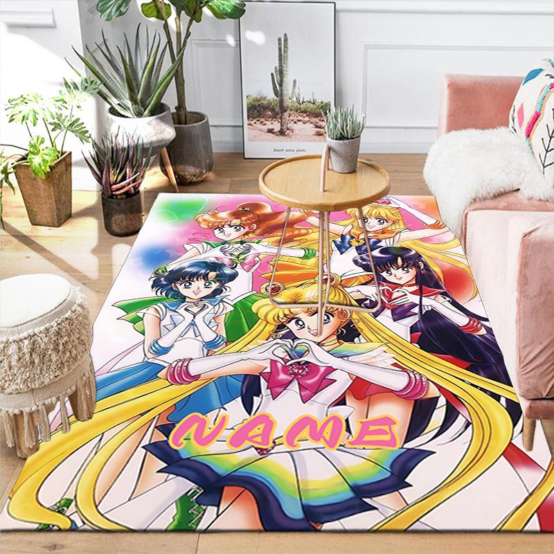 Custom 1Pc Sailor Moon Power Rug Office Carpet Indoor Outdoor Entrance Doormat Nonslip Soft And Comfortable Living Room D2915248
