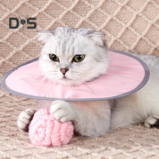 Weiches Katzenhalsband in Kegelform, verstellbarer Genesungskegel für kleine und große Katzen nach Operationen, um Lecken und Kratzen zu verhindern, wasserdichtes E-Schutzhalsband für Wunden