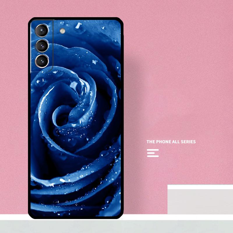 Blaue Rose Kunst Handyhülle Für Samsung Galaxy S26 S25 S24 S20 S21 S22 S23 Ultra S10 Plus S25 FE Hülle Coque