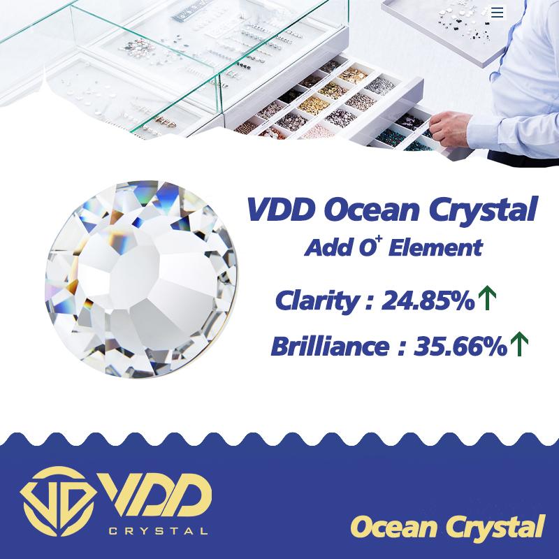 VDD 001 Crystal Non Hotfix Rhinestones SS3-SS50 DMC Flatback Applique Crystal Stones Nail Art Accessories Decoration Diy Crafts