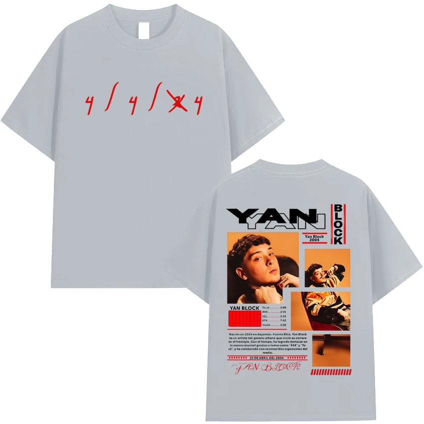 

Rapper Yan Block Carlos Yandre Album Tour 2026 Pop Graphic T Shirts Hip Hop Gothic High Quality T-shirts Streetwear 3XL