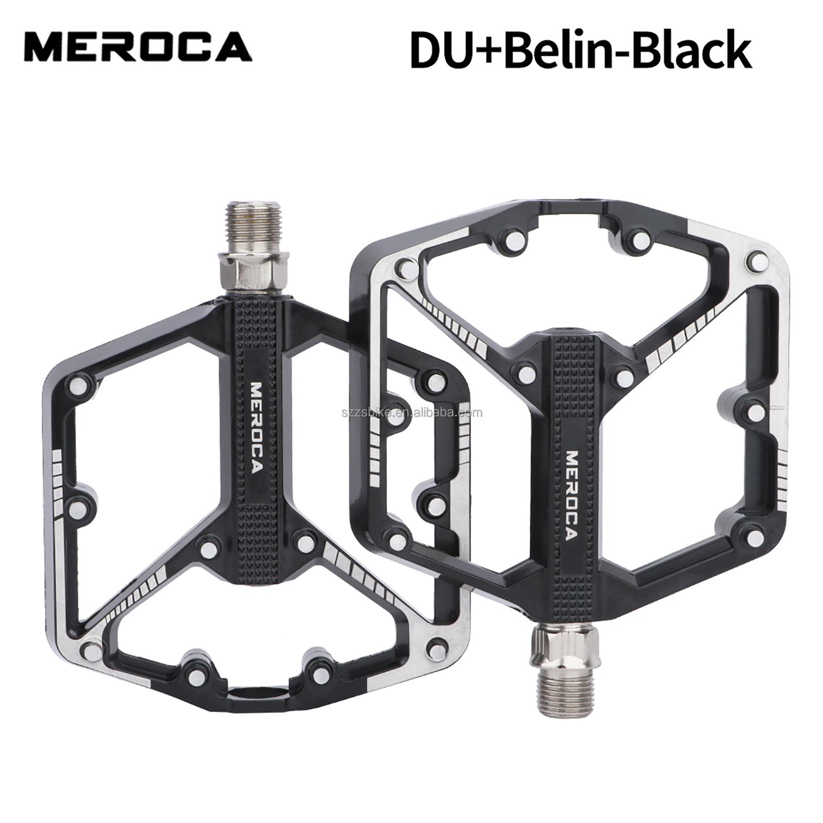 MEROCA Three Bearing Bicycle Pedals Steel Alloy Enlarged Anti-Slip Pedals for MTB & BMX for Mountain Road Cycling Pedal