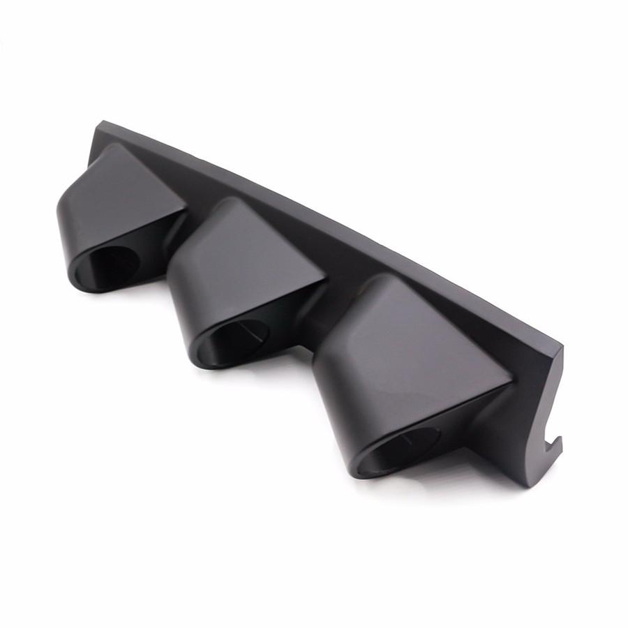 Car Triple Gauge Pillar Pod Gauge Holder 52mm For Right Hand Drive Black ABS