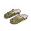 Johnature Genuine Leather Hollow-out Breathable Flat Slippers Soft Soled Versatile Women's Slip-on Shoes