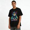 Cool DJ Cat Print Street Style Unisex Casual Top Pure Cotton T-shirt