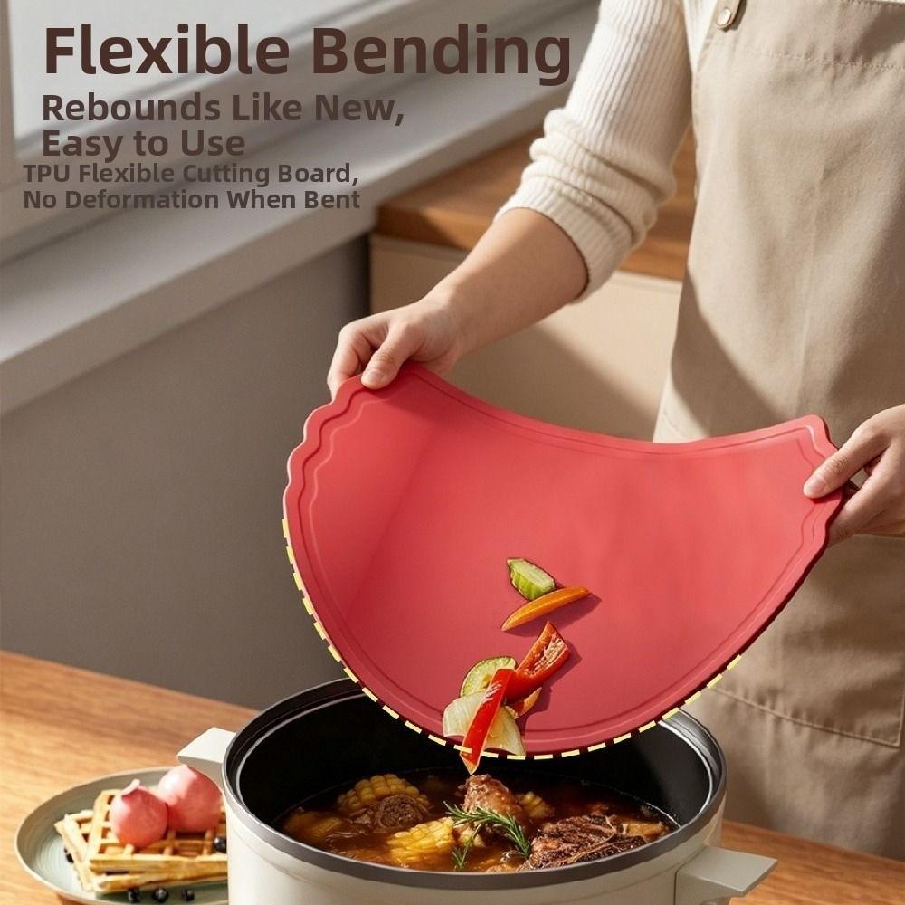 Double-Sided TPU Cutting Board Anti-Bacterial Non-Slip Cutting Mat Vegetable Fruit