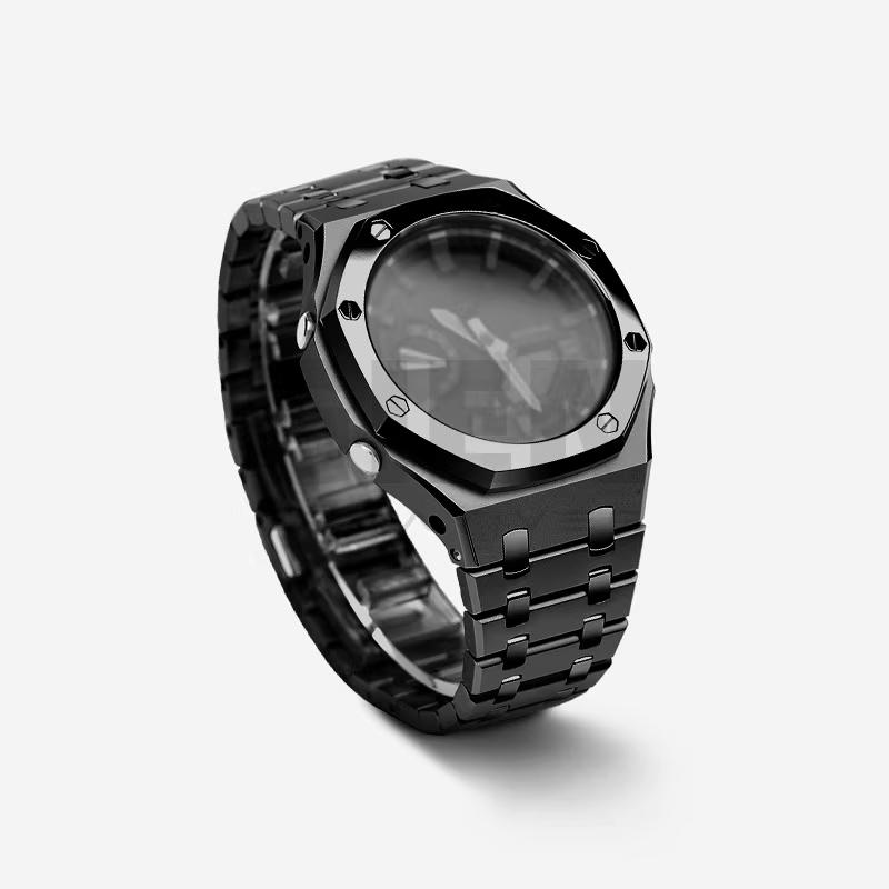 GA2100 Mod Kit Steel Case Strap For Casio G-SHOCK GA-2100 GA-2110 GA-B2100 Modified Metal Watch Bezel Watchband Set Accessories