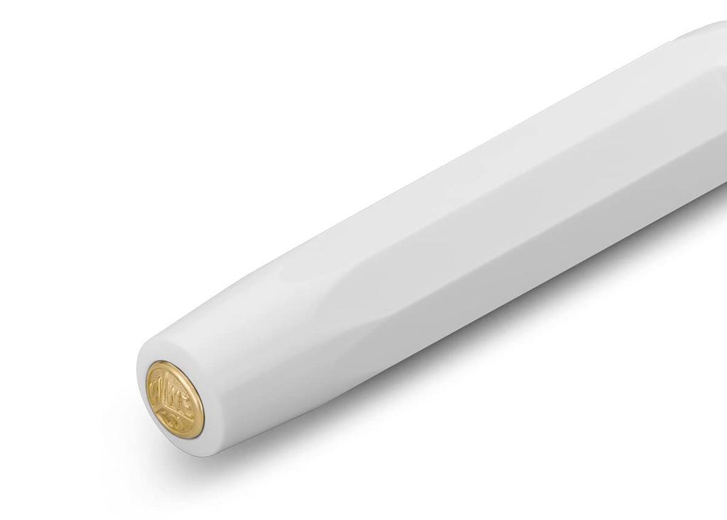 Kaweco Classic Sport Fountain Medium Officially Imported Pen, Nib, White, CSFP-WH,