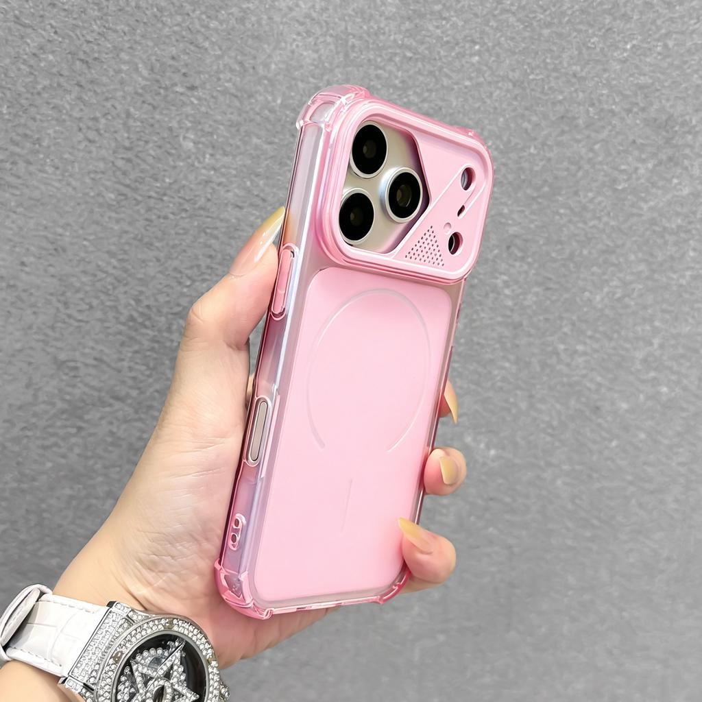 Applicable to iphone11/11pro mobile phone case orange four corners anti-drop Apple 11promax magnetic suction new model