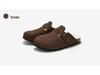 RUIZUSTOCK Winter Cork Slippers: Warm Velvet & Cotton Sandals for Men and Women, Frosted for Outdoor Wear