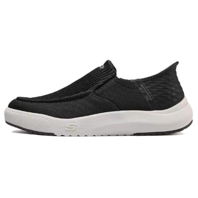Skechers Street Series Flash Technology Mesh Fabric Comfortable Simple Versatile Low-Top Casual Shoes Men sneakers Black 210792-BLK 39.5