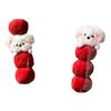 3pcs Cute Plush Tomatoes on Sticks Creative Diy Material Bag Party Decor Doll Bouquet  Party