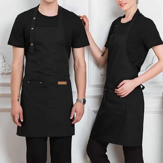 Cooking Apron Waist Tie Adjustable Women Men Chef Workwear Baking Apron Daily Use