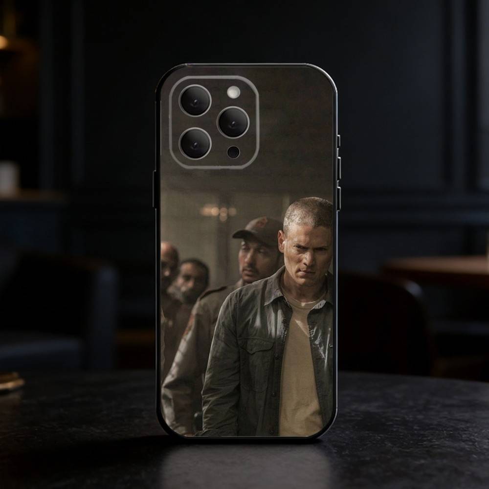 P-Prison Break Phone Case Silicone black Soft For IPhone 17,16,15,14,13,12,11,SE,Plus Pro Max
