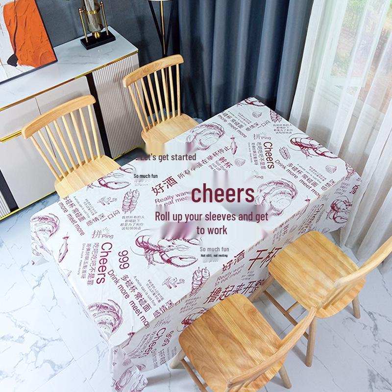 Sheng Bangrong Rectangular Disposable Tablecloth for Dining, Catering, Hotel, Restaurant, Birthday, and Kindergarten Use