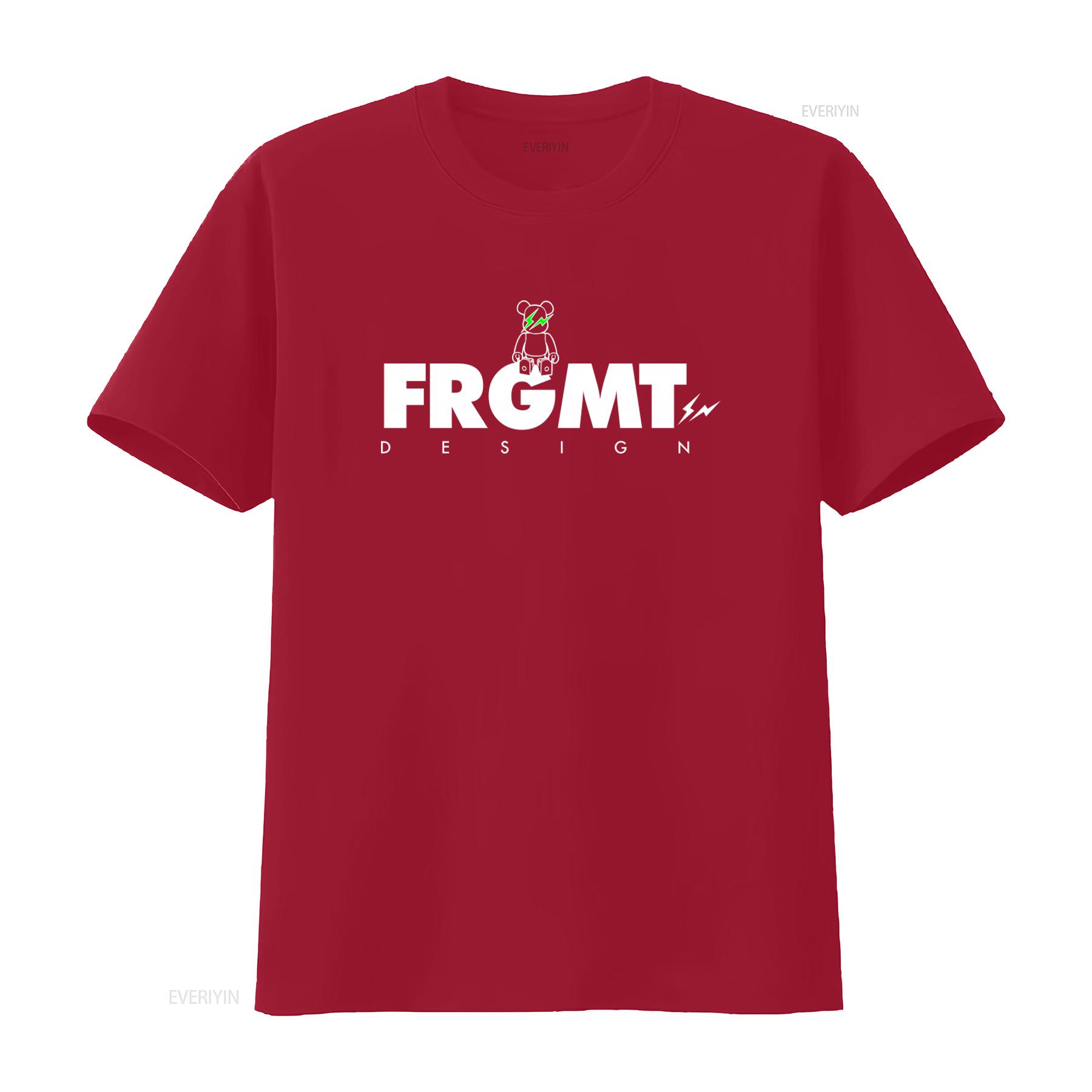 

Футболка Fragment Design X Medicom Toy Be Rtee Frgmt Logo для Модных Любителей Уличной Одежды винтажная Стильная с эффектом выцветания S