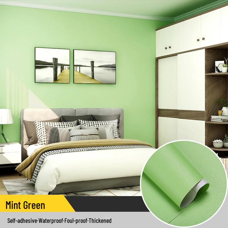 Self-Adhesive Solid Color PVC Wallpaper for Bedroom and Home Décor