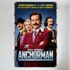 Vintage Anchorman The Legend of Ron Burgundy Metal Tin Sign Will Ferrell Comedy Movie Poster for Home Bar Cafe Man Cave Decor