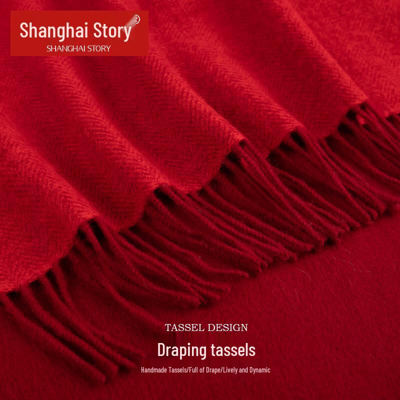 Women's Pure Wool Autumn Winter Shawl Scarf