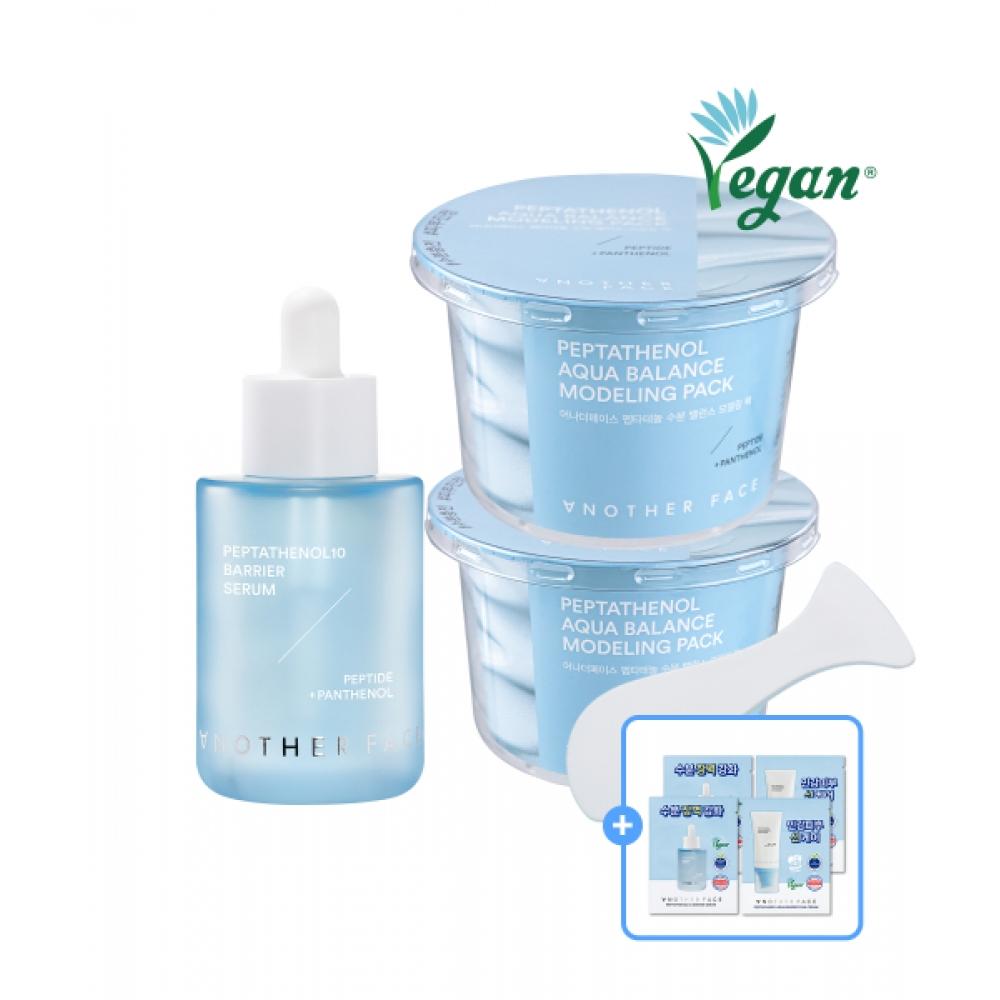Anotherface Peptathenol 10 Barrier Serum 40ml+2 Modeling Packs  + 2 Serums + 2 Free Sunscreen NONE
