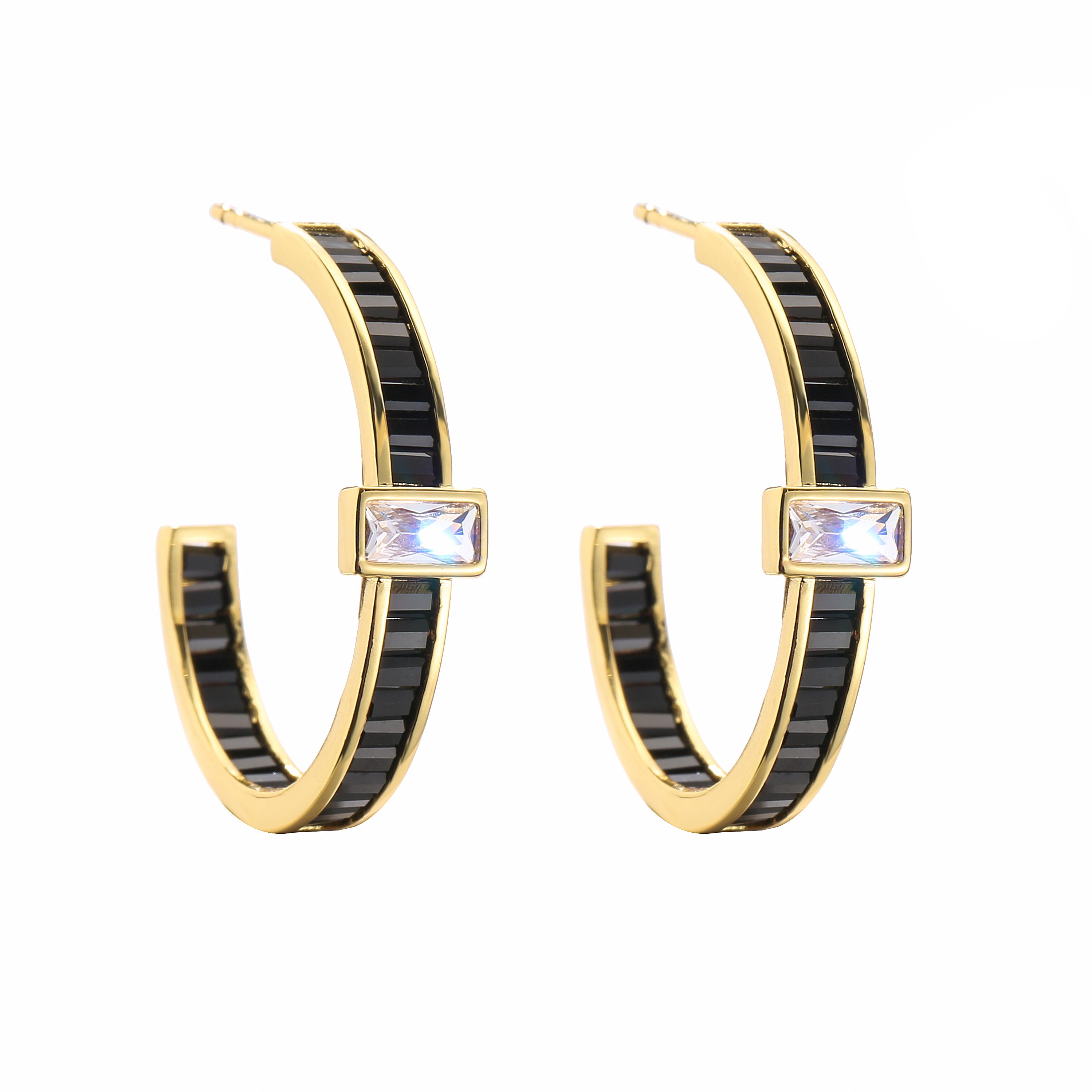 

HECHENG, Vintage Zircon Round Earrings For Women Trend Luxury Colorful Crystal Unique Ear Accessories Wholesale