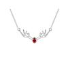 Christmas Reindeer Pendant Necklace, Versatile Antler Design, S925 Silver Fashion Clavicle Chain