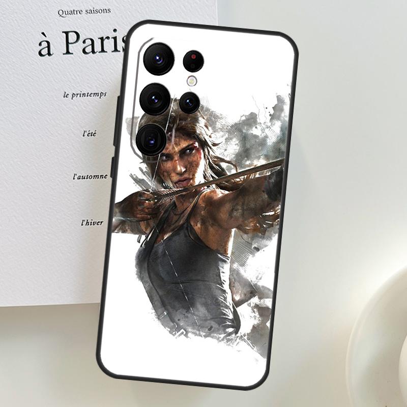 

Lara Croft Tomb Raider Case For Samsung Galaxy S26 Ultra S25 S24 S22 S21 S23 Ultra Plus S10 S20 S25 FE Phone Cover Galaxy S21Ultra