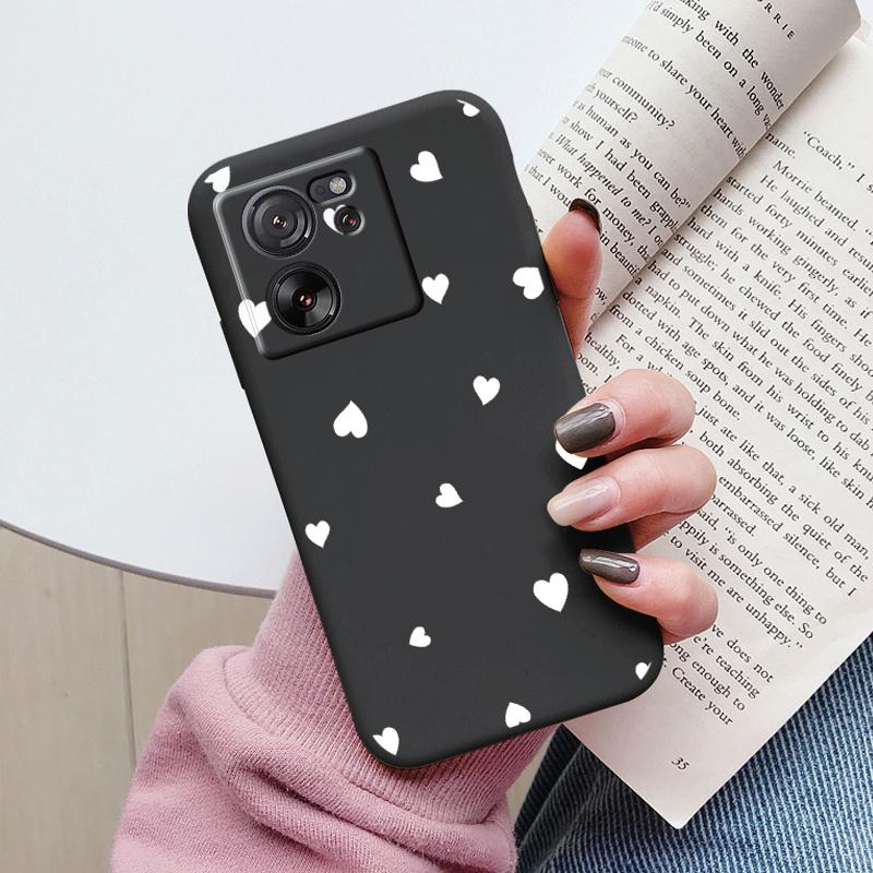 Cute Cat Case For Xiaomi 13T Pro Silicone Soft Back Cover Lovely Cartoon Painted Capa Shell For Xiaomi 13T Fundas 13tpro Coque