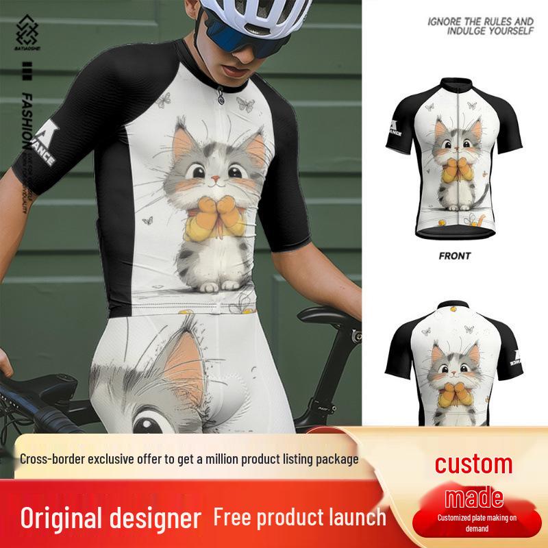 

Versatile Cycling Jersey - Summer Quick-Dry, Breathable Short Sleeve for Couples M