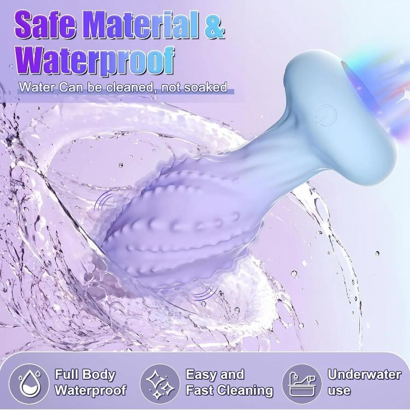 Rotating Anal Vibrator with LED Light & Remote – Prostate Massager & Vibrating Butt Plug for Men