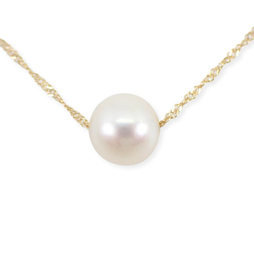 

[Used] K18 pearl pendant necklace/g537-65