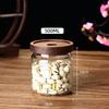 Glass Storage Jars with Wood Lids,Airtight Clear Containers for Kitchen Pantry,Tea,Spices and Coffee Beans
