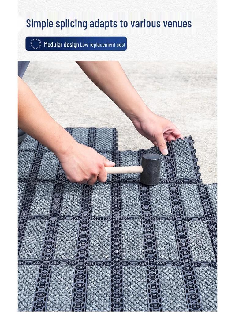 Waterproof Anti-Slip Entrance Doormat for Offices & Hotels - Dust Removal Carpet