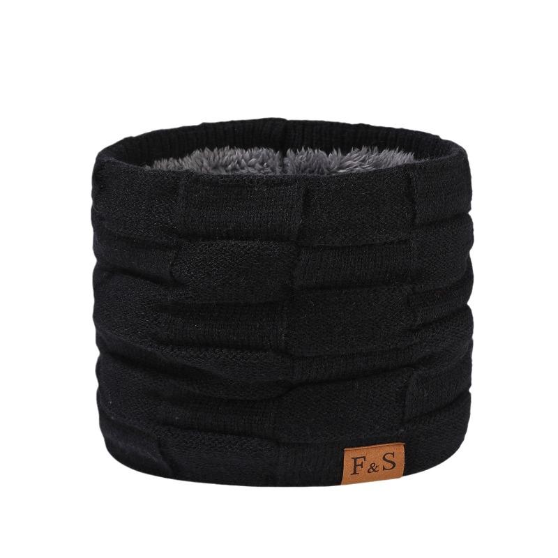 Winter men's velvet scarf fashionable and simple solid color scarf outdoor riding thickened plaid warm neck cover