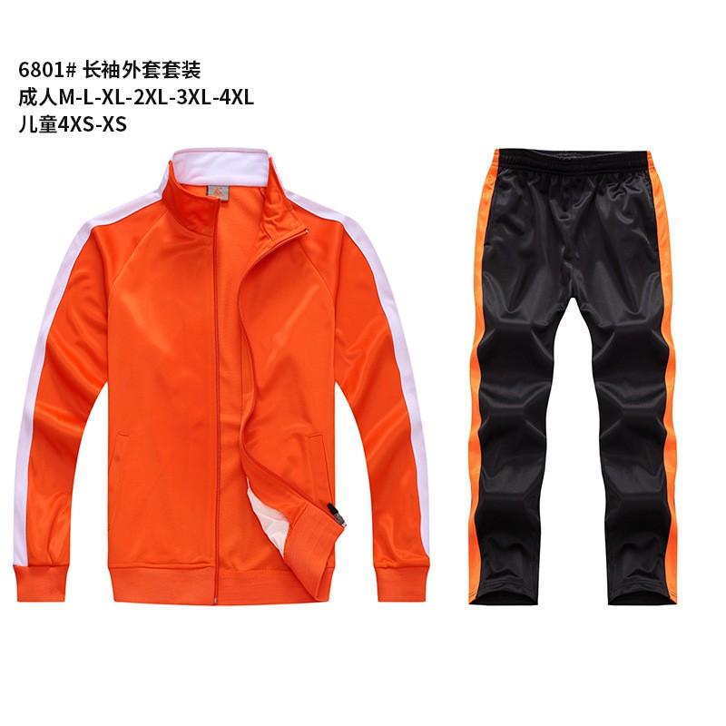 Unisex Long Sleeve Training Sweatshirt Set Kids Adults Outdoor Sports Running Basketball