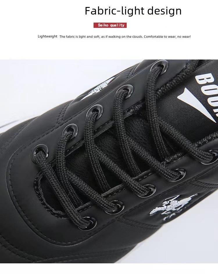 Men's Trendy Casual Sports Shoes - 2025 Autumn/Winter Korean Style White Running Shoes for Students