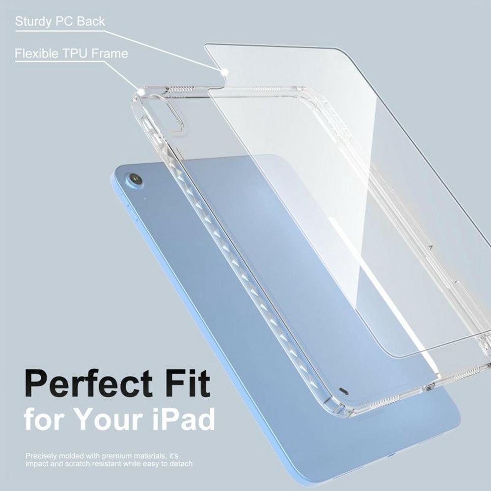 For iPad (2025)/iPad 10.9 (2022) Case Corner Protection Clear Acrylic+TPU Tablet Cover