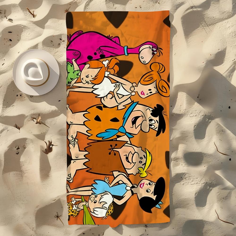 The CARTOON F-Flint-stones Towel Beach Quick Dry Soft Pool Towels Gift for Travel Gym Shower Camping sports