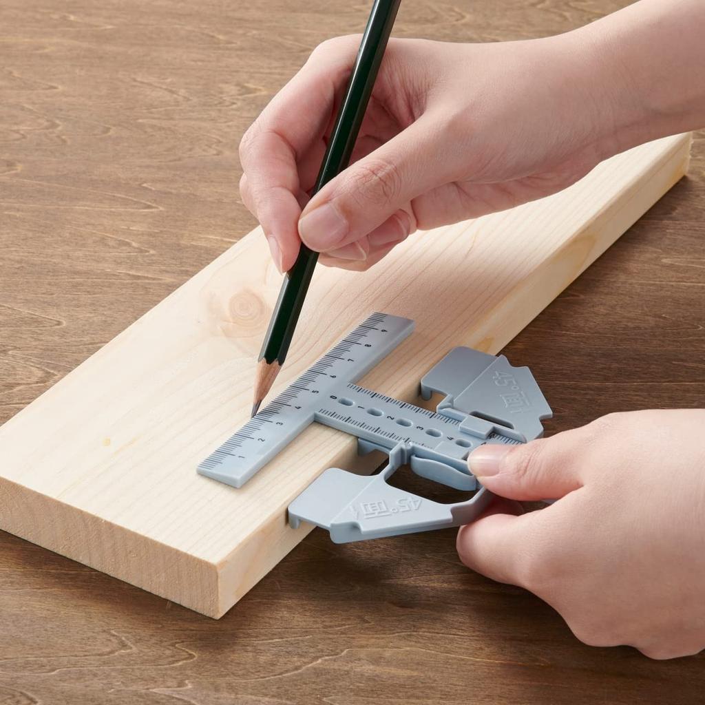 Úhelník s rýsovacím hrotem Clover (rýsovací měřidlo) paralelní/kolmý/45 71-144