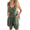 Women's Casual Loose Printed Jumpsuit With Hanging Neck Jumpsuit With Hanging Neck