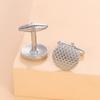 2026 High Quality Fish Scale Pattern Mens Cufflinks Round Cuff Links For Suit Shirt Tuxedo Decoration