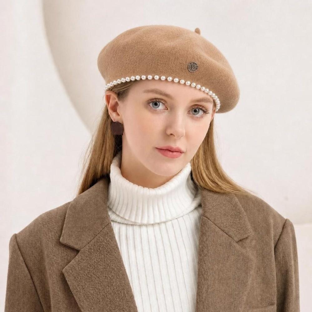 Warm Plain Cap Retro French Artist Hat Fashion Winter Wool Berets Hat for Women