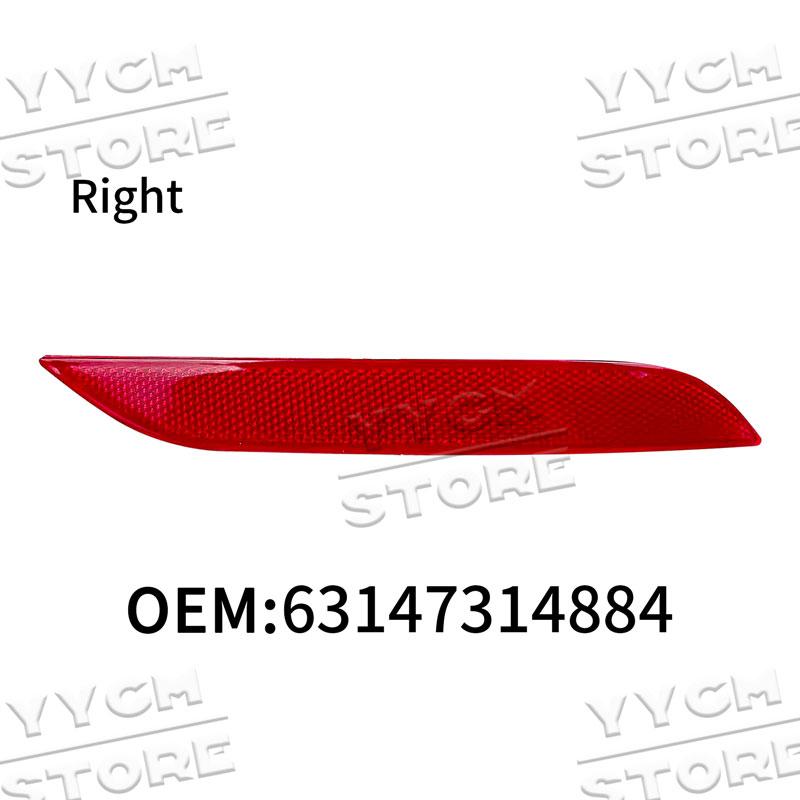 For BMW E84 X1 2013 2014 2015 Car Rear Bumper Brake Light Reflector Lamp 63147314883 63147314884 Red Lens Warning Strip