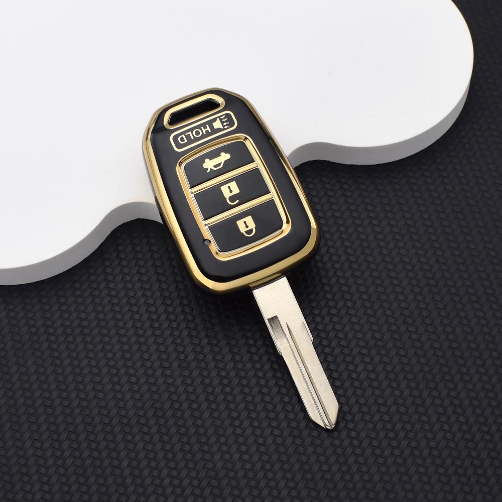 Soft TPU Car Remote Key Case Cover Keychain for Honda Accord Civic CRV HRV HR-V Jazz 2013 2014 2015 2016 Key Fob Shell Protector