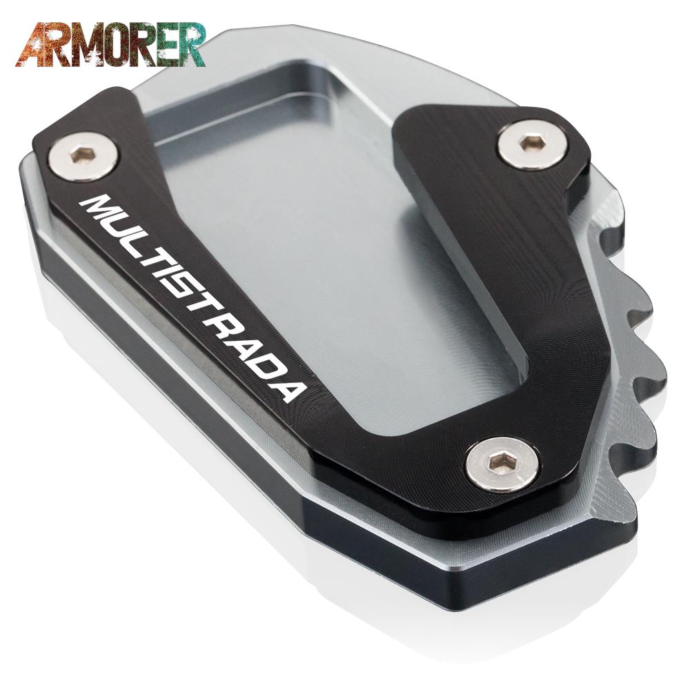 Motorcycle Accessories For Ducati Multistrada 1200S 1200 Enduro Pro 1260 Multistrada1200 Kickstand Extension Pad Support
