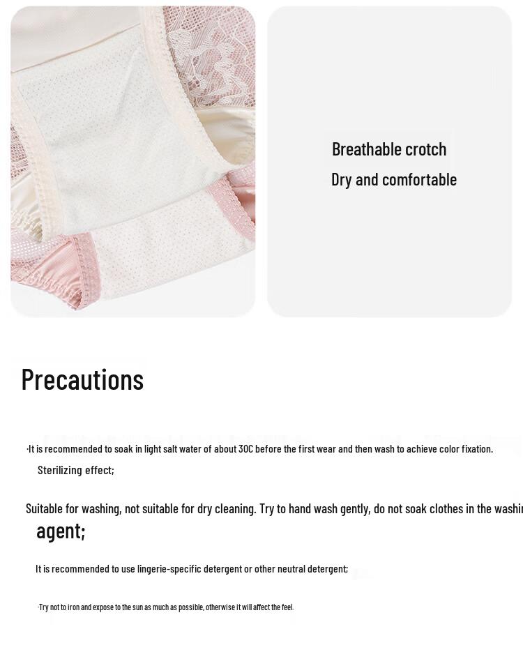 Audiffren Women's Lace Boxer Briefs