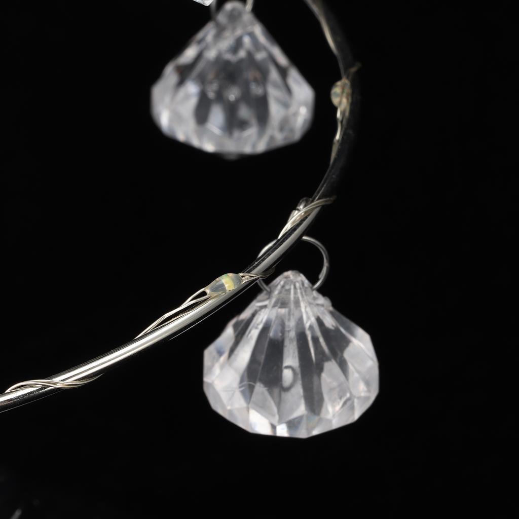 LED Christmas 27LED Battery Operated Night Light with Sparkling Pendants for Home Bedroom Party Decoration
