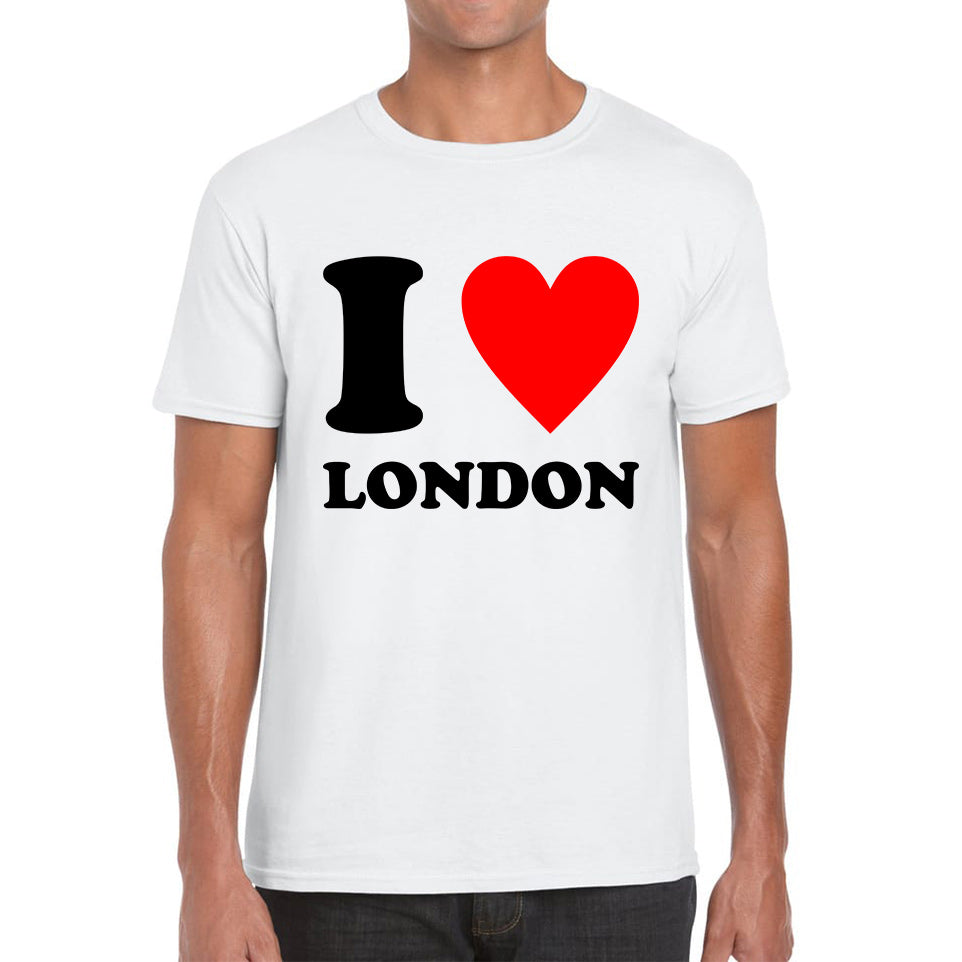 I Love London Capital of England Country Love Souvenir Great Britain Mens Tee Top 4XL